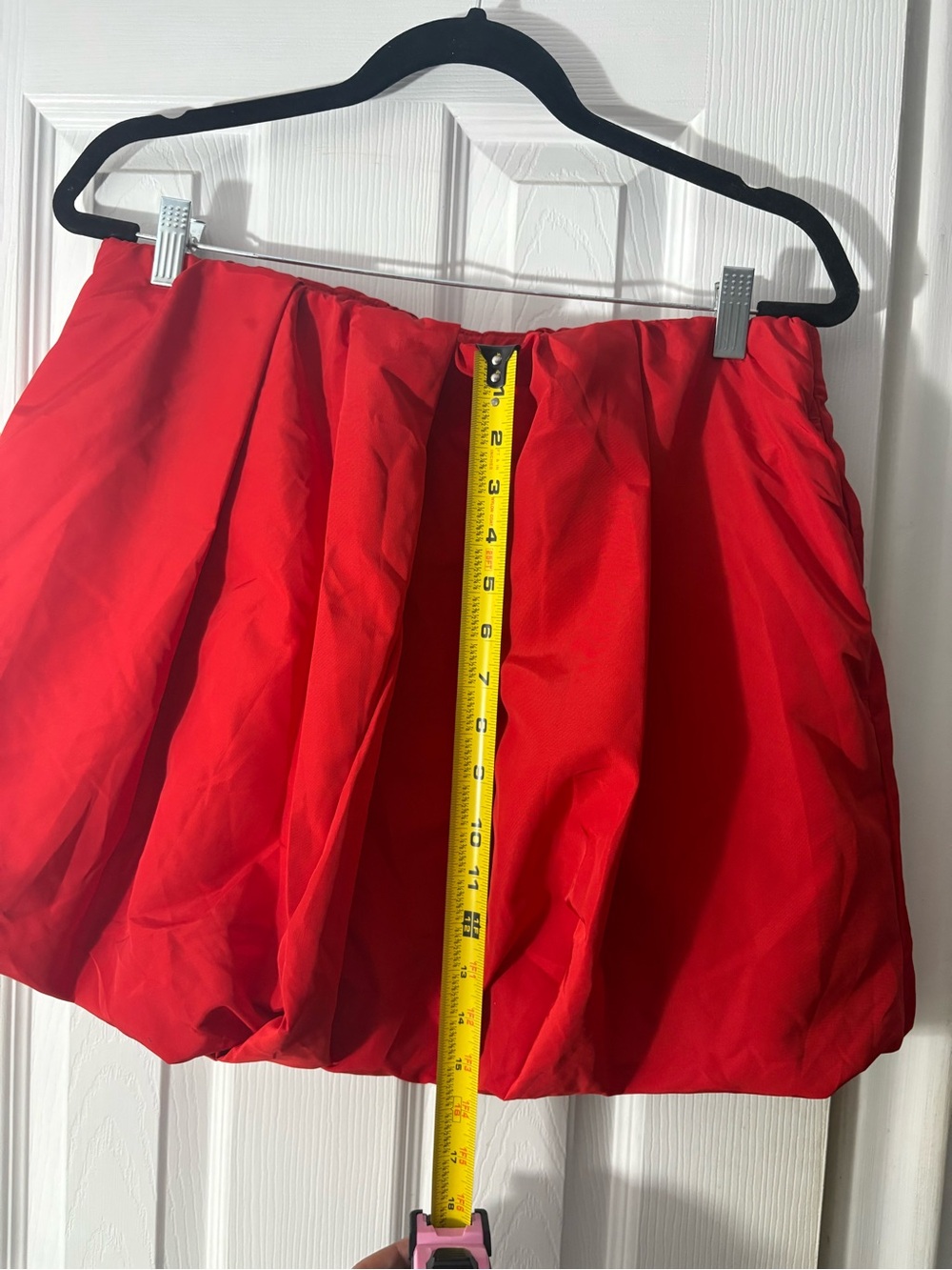 Old Navy Women’s Red Bubble Skirt - Picture 4 of 5